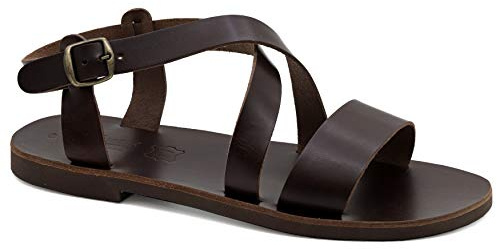 EMMANUELA Handcrafted For You Herren Midas Flache Sandale, Braun, 40 EU