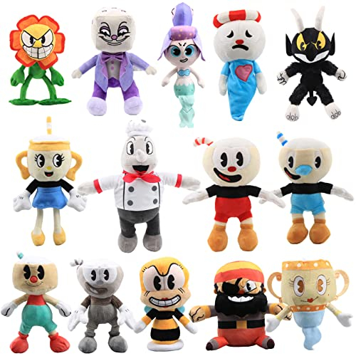 uiuoutoy 14pcs Plush Toy the Chef Saltbaker Devil Legendary Ms. Chalice King Dice Stuffed Toys for Children