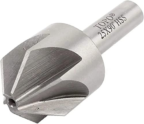 HUFFA Taladro Recto de 10 mm, 25 mm, 1 Pulgada de diámetro, Broca avellanadora de 90 Grados