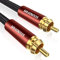 SOUNDFAM 8M Cinch Subwoofer Kabel PREMIUM RCA Digitales Audio Koaxial Kabel - Vergoldete Stecker