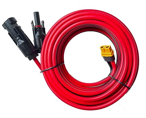 ZkeeShop Cavo Solare XT60 Adattatore 6mm2 Pannello Compatibile con Ecoflow Bluetti Powerstation (5M)