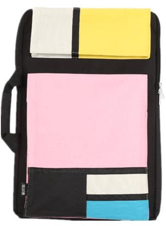 Borsa da Disegno A2 A3 per Bambini e Adulti - Zaino Impermeabile per Tavolo da Disegno, Cartelline per Artisti - Trasporto All'aperto, Rosa, A3, Utilitaria