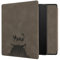 kwmobile Hülle kompatibel mit Amazon Kindle Oasis 10. Generation Hülle - Kunstleder Cover - Katze Meow Grau Schwarz