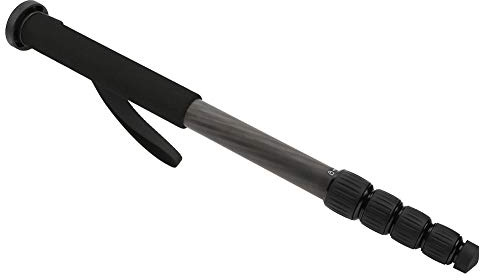 Monopod Camera Stand, Carbon Fiber Monopod with Storage Bag 5-10kg 5 Sections Carbon Fiber Portable Outdoor Telescopic Monopod for DSLR Camera