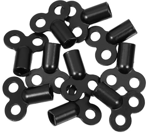 DOITOOL 10pcs Plumbing Tool Keys Radiator Bleed Keys Metal Wrenches for Air Vent Exhaust Valves Heater