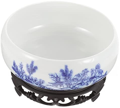 YARNOW Set de 1 Pot à Bonsaï en Céramique Léger et Facile à Déplacer, pour Plantes Succulentes pour Balcon ou Bureau