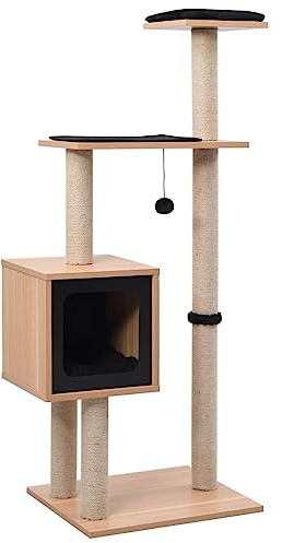 Rascador para Gatos con Alfombra rascadora de sisal, Xichuzi Arbol para Gatos, Gatos Accesorios, Arbol Rascador Gatos, Arranhador para Gatos, 123 cm