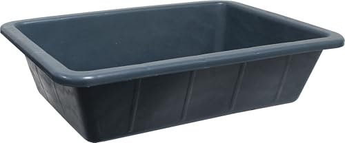 Bac à béton - robuste, capacité de 35 L, fabriqué en matériau durable, idéal pour les travaux de construction et de quincaillerie. *