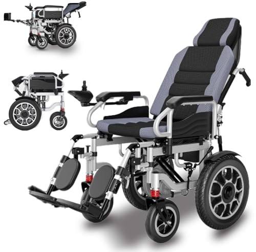 GHBXJX Klappbarer Elektrischer Rollstuhl, Mit Verstellbarer Hoher Rückenlehne 90°-160°,500Wmotor, Bis 150 Kg Belastbar,Elektrischer Reiserollstuhl Für Senioren, Indoor Outdoor.,20AH