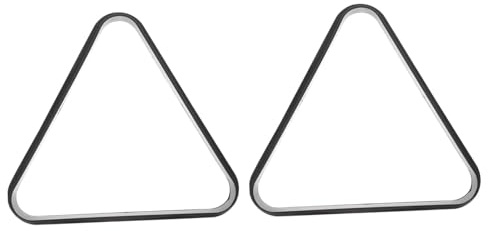 SUPVOX Marco Triangular para Bolas de Billar Americanas, 2 Piezas, Plástico Resistente, Soporte Estable para Mesa de Billar, Accesorio para Aficionados y Profesionales, Uso en Casa