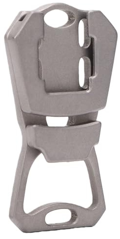 Xiuganpo Apribottiglie Manuale, Strumento per Aprire Bottiglie in Lega di Titanio con Pratico Portachiavi, Design Versatile e Multifunzionale, Apribottiglie Portatile per Cucina,