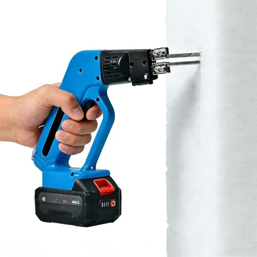 Taglierina Schiuma Elettrica Portatile Taglia Polistirolo Professionale 150W Con Batteria Doppia Riscaldamento Rapido Lama Calda Per Taglio Preciso EPS XPS Isolamento Artigianato(Set 1)