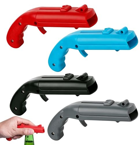 4 Stück Bierdeckel Pistole, Flaschenöffner Pistole, Cap Gun - Flaschenöffner, Aus Hochwertigem Material, Perfekt Als Lustiges Biergeschenk für Männer, Geeignet für Partys, Bars und Zuhause