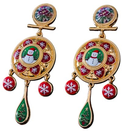 Vintage Royal Styles Ohrringe mit Friedenstauben Charm und zartem Glöckchen Design Stilvoller Ohranhänger für Damen Vintage Ohrringe