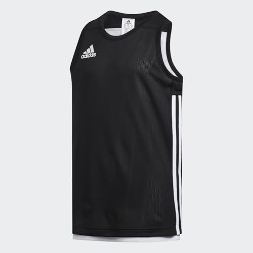 adidas Unisex – Barn 3G Speed Reversible Jersey, Black/White, 9-10 Years