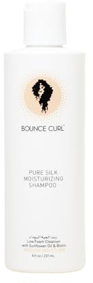 Bounce Curl Pure Silk Moisturising Shampoo | Curly Hair Shampoo | Sulfate-Free | 8oz, 238ml
