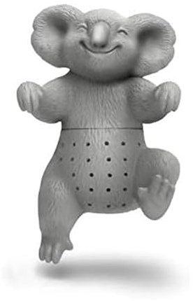Echtes Fred, Koala-Tee, Koala, wiederverwendbares Silikon-Tee-Ei, grau, lustiges Geschenk für Teeliebhaber, cleveres Küchenutensil