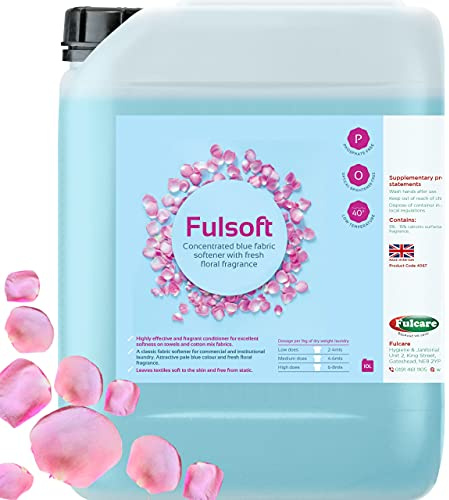Fulsoft Highly Concentrated Anti-Static Fresh Fragrance Fabric Softener Conditioner for Washing Machines & Auto Machines 10ltr Bottle
