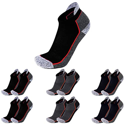 ISI WORK CAPOLAVORO Chaussettes Femme et Homme de Travail, Protège-Bas & Socquettes Femme et Homme, Chaussettes Courtes Mixte - Lot de 6 (JOB 02, 35-38)
