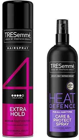 TRESemme Heat Defence Spray & Extra Hold Hair Spray Styling Regime Bundle 2 Piece