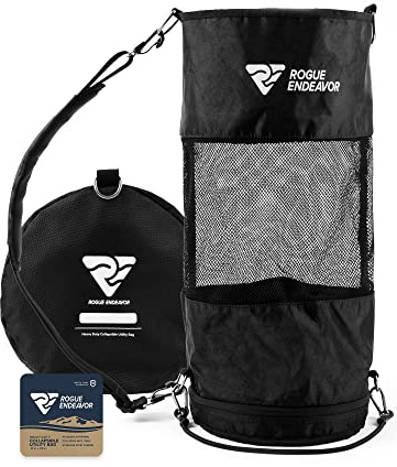Rogue Endeavor Collapsible Mesh Free Dive Snorkel Bag - Designed for Long Fins, Collapsible, with Attachments for Dock, Boats and Trees.