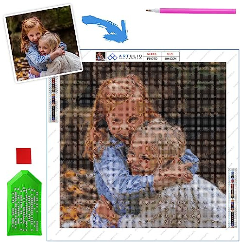 ARTULIO 5D Diamond Painting Eigenes Foto - 30x30 cm – 5D Diamant Painting Bilder