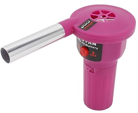 Fockety Soffiatore d'Aria Portatile del Ventilatore del BBQ, Strumento Alimentato a Batteria del Dispositivo d'avviamento del Fuoco per Il Picnic, soffiatore della Stufa di Legno del Fuoco