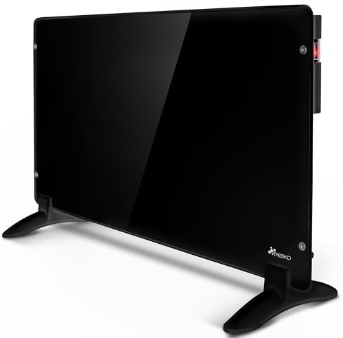 TRESKO Konvektor Heizung Standgerät 600W | Wandheizung elektrisch inkl. Standfüßen | Elektroheizung