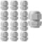 Cable Glands Mixed Set, 13PCS Waterproof Stuffing Glands M25, IP68 Locknut Stuffing Glands for Electrical Boxes Junction Boxes Wall-Mounted Distribution Boxes