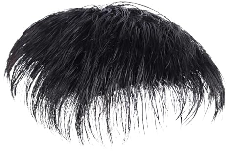 Man Black Hair Topper - Short Wig Men, Designed Short Men Topper | Trimmable Around Hair Replacement, Designed Male Guy Wig, Daily Wear Hairpiece, Men Hair System for Male Guy, Black