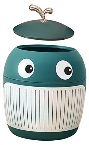 Hohopeti Mini Tischmülleimer Mit Deckel Für Schreibtisch Schminktisch Abfallbehälter Tiny Mülleimer Für Home Office Schlafzimmer Küche Bad