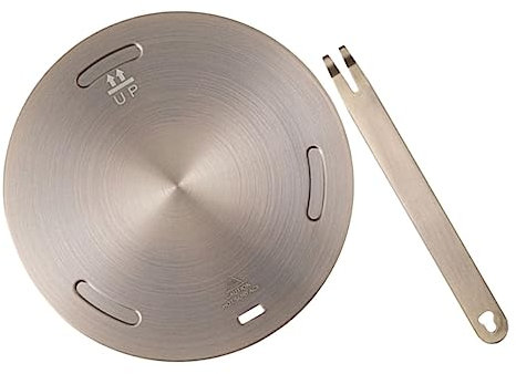 LALADEFIEE 1set Piastra Diffusore di Calore per Cucina Adattatore per Piano Cottura Gas Inossidabile Riscaldamento Uniforme e Sicuro per Latte e Altri Alimenti