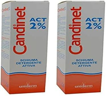 CANDINET Act 2% Schiuma Detergente Attiva - 150 ml (Confezione da 2)