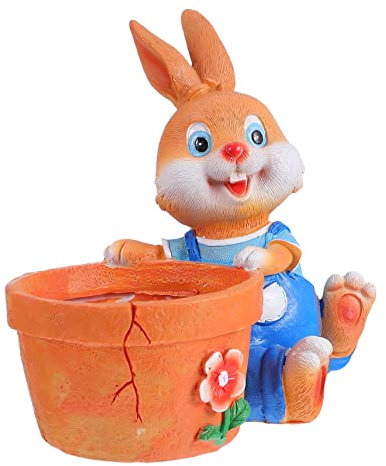 ibasenice Saftiger Blumentopf Pflanztopf Niedliche Tierpflanzentöpfe Pflanzentöpfe Mit Drainage Pflanzer Im Freien Künstlich Anlage Sukkulenten Lassen Hase Erfahrener Topf Wunderlich Harz