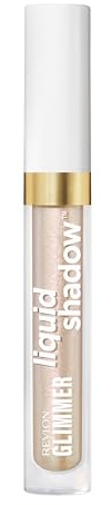REVLON Glimmer Liquid Shadow – Sombra de Ojos Líquida Perlada en un Solo Paso, 24H de Duración, Fórmula Ligera a Base de Agua, No Pegajosa y Oil‑Resistant; no se Cuartea, Tono 206, UFGlo, 3g