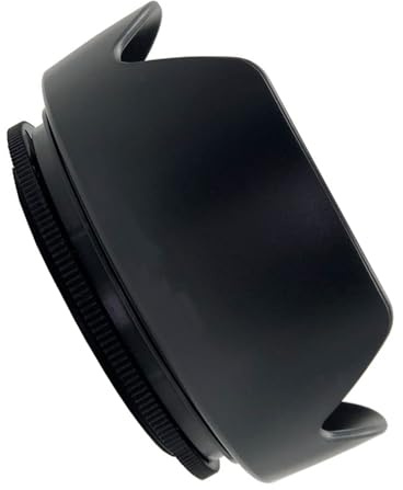 Pare-soleil d'objectif 72 mm à visser réversible pour appareil photo reflex numérique - Bouclier de protection contre la lumière indésirable - Anti-rayures - Accessoire réversible