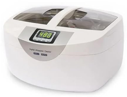 Nettoyeur à ultrasons 2,5 L 60 W pour bijoux et montres avec fonction chauffante, commande numérique, fonctionnement silencieux - Idéal pour les légumes et le nettoyage de la maison