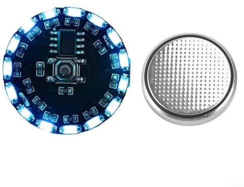 Mini LED Dekorative Lampe mit Schlüsselschalter und Magnetsteuerung, 16 Modi Beleuchtung für Wasserlampe Verwendung mit Energiesparfunktionen (Blau)