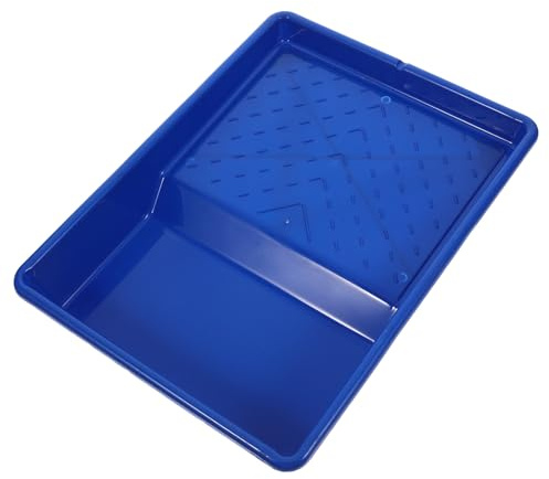 Alipis Vassoio per Vernice da 9 Pollici in Plastica Blu, Set Strumenti di Pittura Vaschetta per Rullo, Rivestimento Uniforme per Lavori Fai da Te e Professionali