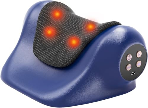 SteBeauty Nackenmassagegerät mit Wärme 3 Temperaturen (41-45°C), 3 Vibrationsmodi kabellos U-Form ergonomisch lindert Nacken Schulter & Rückenschmerzen Massagekissen, Geschenk für Damen Herren Eltern