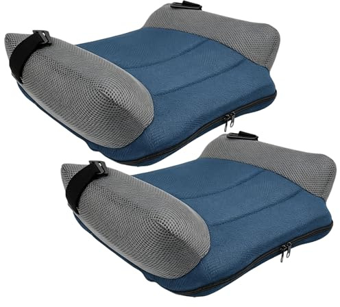Aufblasbare Sitzerhöhung – 2 Stück Komfort-Auto-Sitzerhöhung, rutschfestes Netz, tragbar für Zuhause, Auto, Reisen, 48, 3 x 38, 1 cm