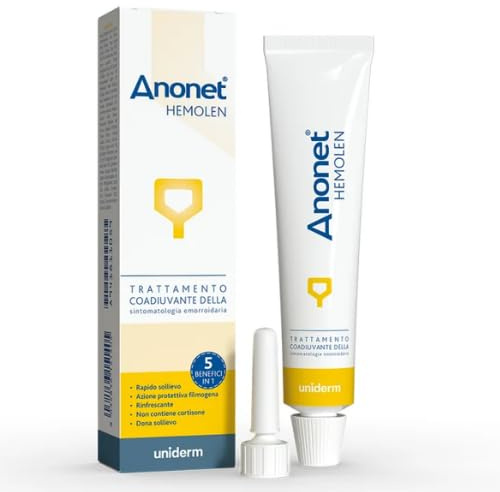 HEMOLEN Ano-net® Crema - Trattamento Coadiuvante Della Sintomatologia Emorroidaria, Rapido Sollievo ad Azione Protettina, Tubo con applicatore da 30 mL