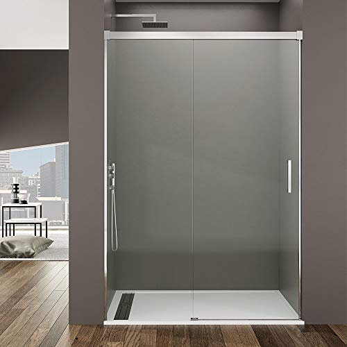 GME Paroi de douche frontale basique avec 1 porte coulissante/1 porte fixe