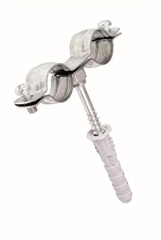 16mm-19mm/3/8 Metal Double Pipe Clip with Screw/Pipe Bracket/Tube Clamp