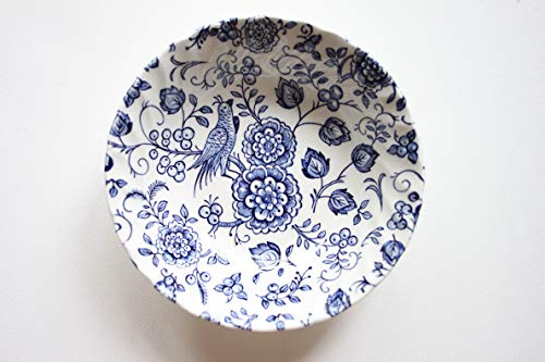 Churchill China Royal Wessex Nankin Bol à repas Bleu et blanc 15,5 cm en Porcelaine, Fabriqué en Angleterre