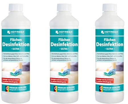 Hotrega H230128 Desinfektions-Reiniger ultra 1,5 Liter Sparset