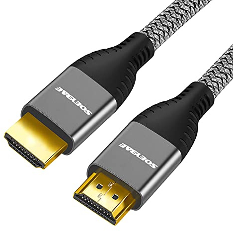 SOEYBAE HDMI Cable 4K 3M 18Gbps High Speed HDMI 2.0 Cable,Ethernet Braided HDMI - Compatible UHD TV, Blu-ray