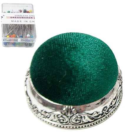 Moxeupon Nähnadelkissen-Set,Anti-Drop-Retro-Nadelkissen für Perlennadeln | Halbkugelförmiges Vintage-Nähnadelkissen im Court-Stil