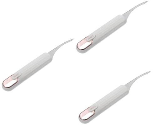 MAGICLULU 3St Garnelen faden gerät Garnelenreiniger Garnelenschäler und Entdarmungswerkzeug Ergonomisches Schälen von Garnelen Garnelenschäler mit doppeltem Verwendungszweck Plastik Weiß