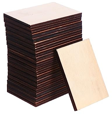Beatifufu 36stücke Holzscheiben Diy Holzdekor Naturliche Holzspäne Unbehandeltes Holzdekor Handgefertigte Holz Schnitte
